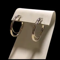 Sterling Double Hoop Earrings