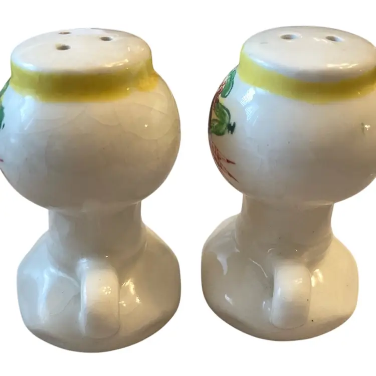 Two Vintage Japanese Salt & Pepper Shakers