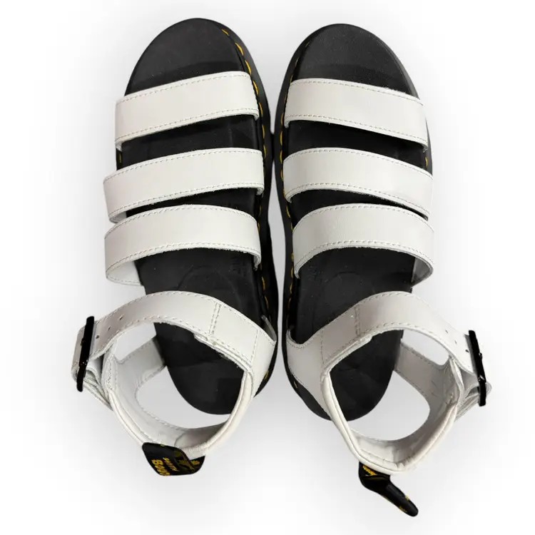 NWOB Dr. Martens Blaire White Leather Multi-Strap Sandals