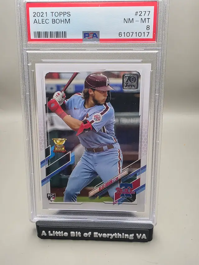 ALEC BOHM #277 2021 Topps PSA 8