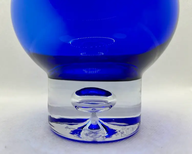 Block Stockholm cobalt blue glass votive candle holder or small vase
