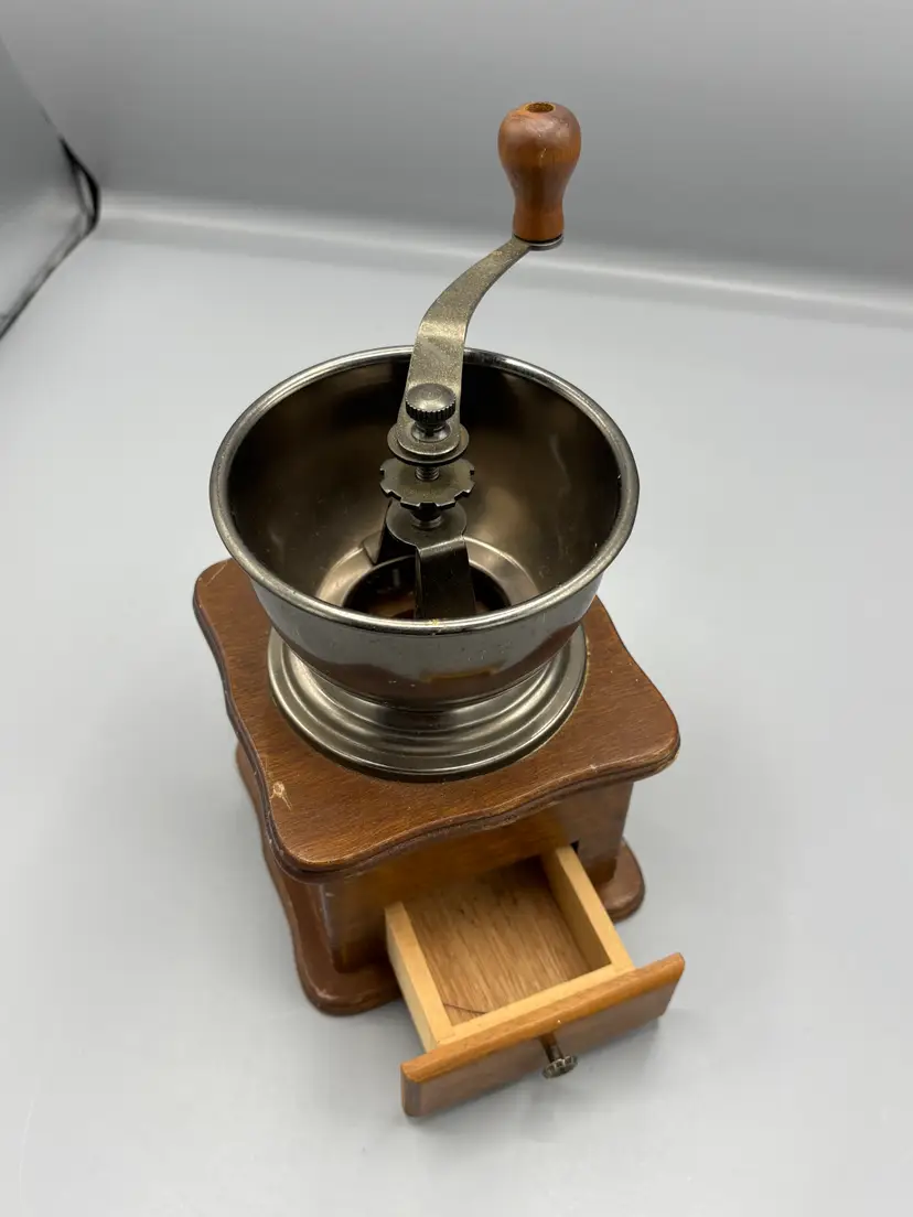Vintage Manual hand crank coffee grinder