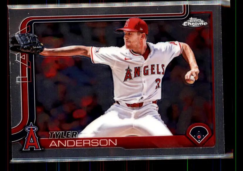 Tyler Anderson 2025 Topps Chrome #227 - (113) - Los Angeles Angels