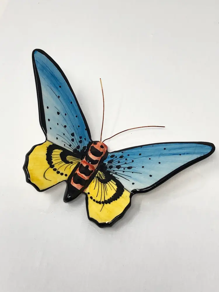 Cera' Gueda Hand Painted Ceramic Butterfly Portugal