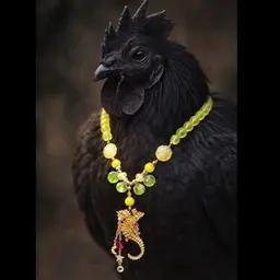 Kirk’s Folly Seahorse Necklace Detachable Brooch Fantasy Charm Necklace Glow Beads AB Crystal Lampwork Glass