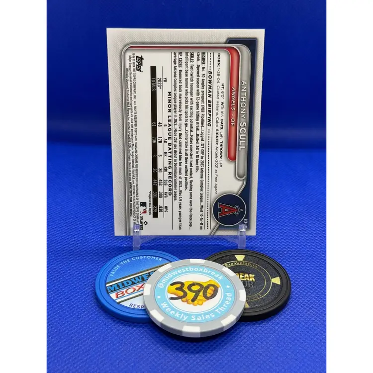 Anthony Scull - 2024 Bowman Chrome 1st - Angels - Lunar Glow