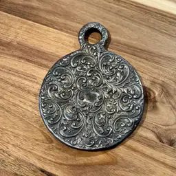 Antique Silver Plate Vanity Mirror