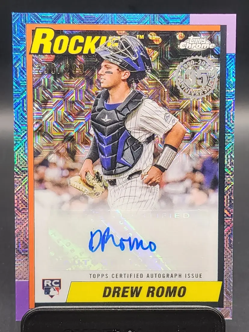 2025 Topps Chrome Drew Romo Auto /299
