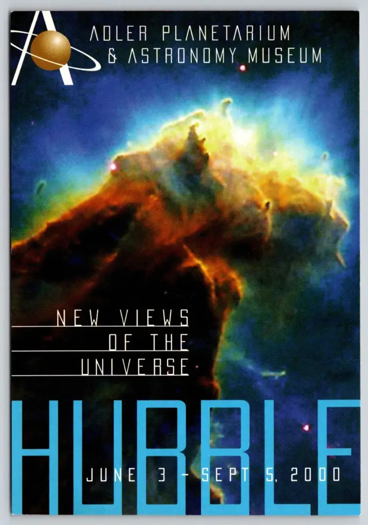 Postcard Adler Planetarium Astronomy Museum Hubble View of the Universe Space  -  9404