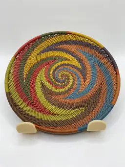 Zulu Wire Shallow Basket African