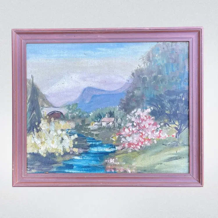 Vintage Oil Painting 11 X 9 1/4