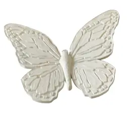 Vintage 1971 Homco Plaster On Metal Butterfly Wall Hanger 6”x7”