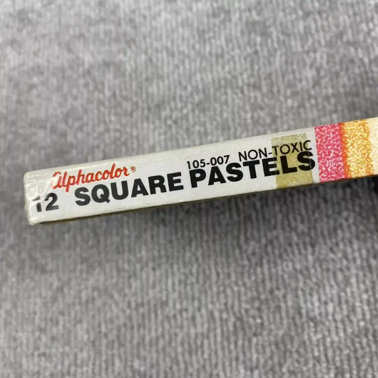 Vintage Weber Costello Alphacolor Square Pastels 12 Piece Art Drawing 107-007