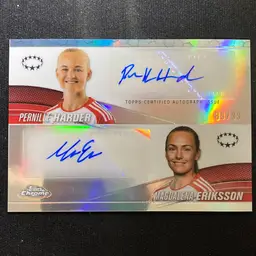 Pernille Harder & Magdalena Eriksson Dual Auto - Topps Chrome - 89/99 - FC Bayern München - Women’s Soccer