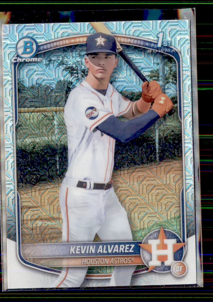 Kevin Alvarez 2025 Bowman Chrome Mega Box Mojo Refractor Prospects #BCP-227 - Houston Astros - (153-340)