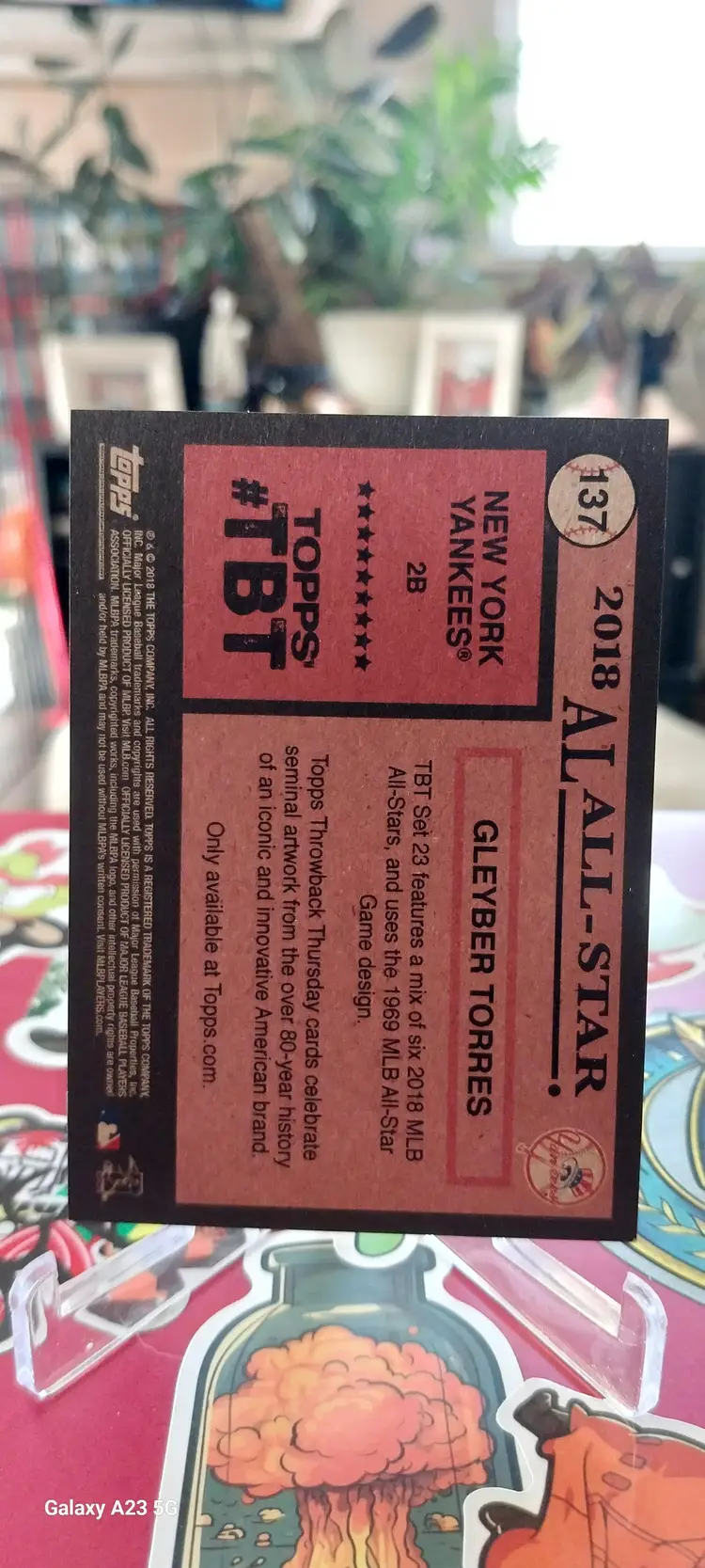 2018 Topps Throwback Thursday Set 23 1st All-Star Selection Gleyber Torres Rookie