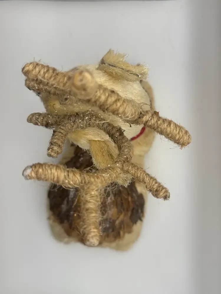 Pier 1 Sisal Straw Reindeer Decor