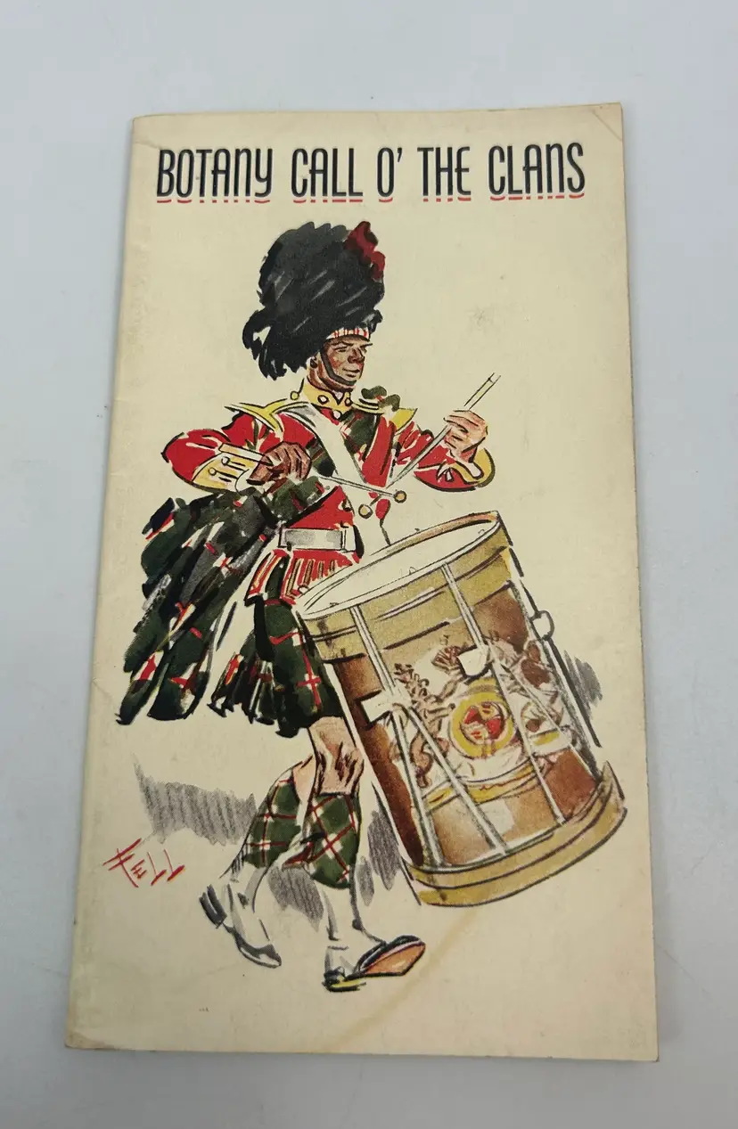Vintage Botany Ties Call O' the Clans Booklet Advertisement 1937