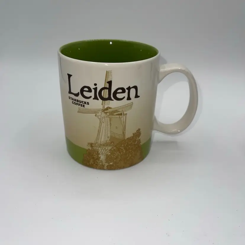 Starbucks Leiden Netherlands Global City Icon Collector Series Mug Green