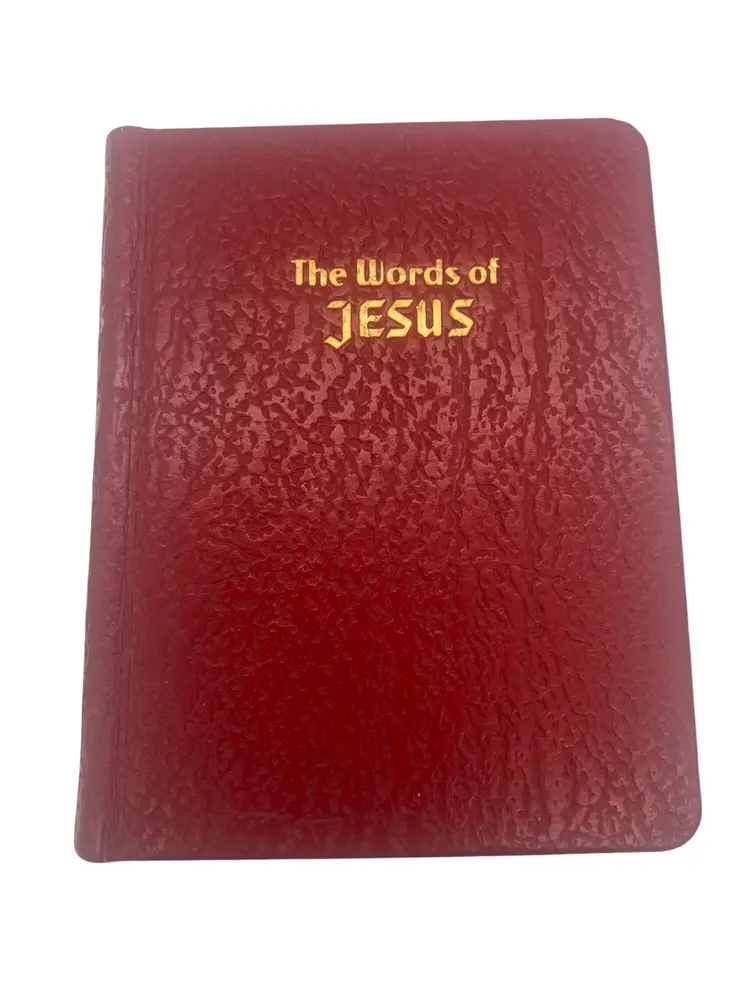 1943 The Words of Jesus KJV, Gilbert J. Brett, Vintage Illustrated Pocket Size