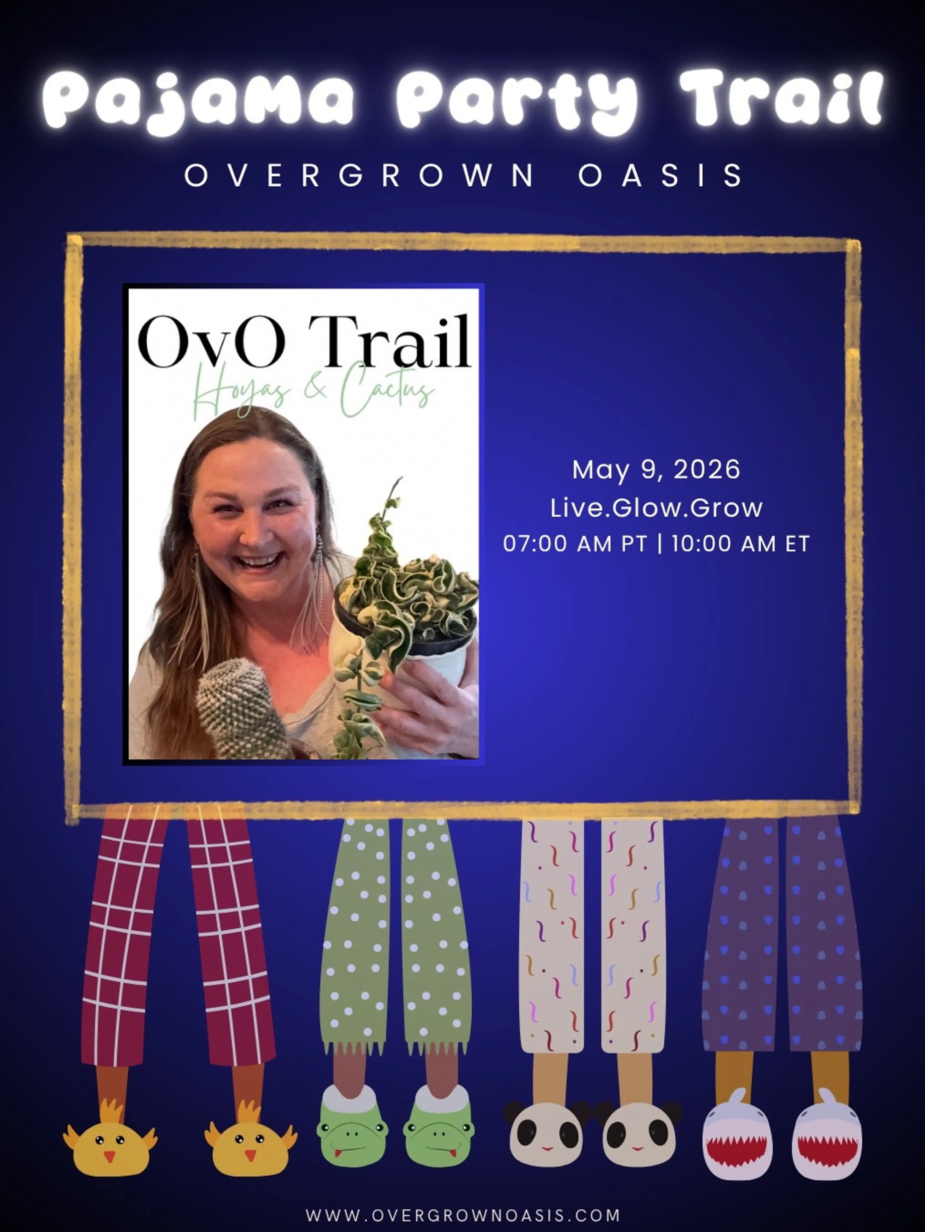 Pajama Trail With Hoyas & Cactus!