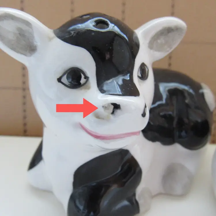 Black & White Cows Salt and Pepper Shaker Set