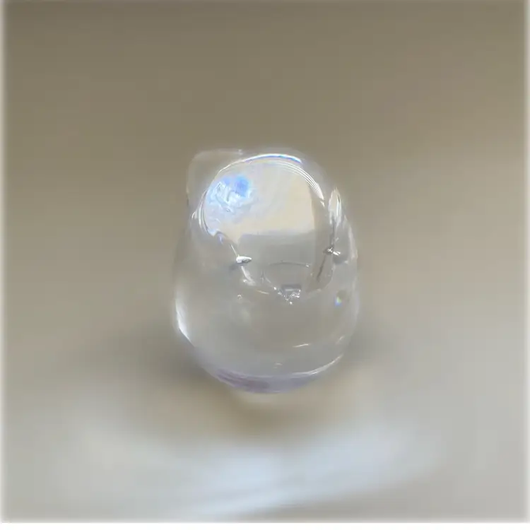 Vintage Scandinavian Clear Crystal Glass Bird