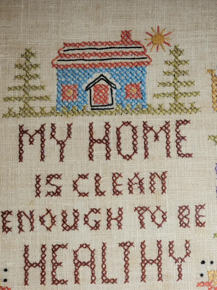 Vintage Crosstitch "My Home"