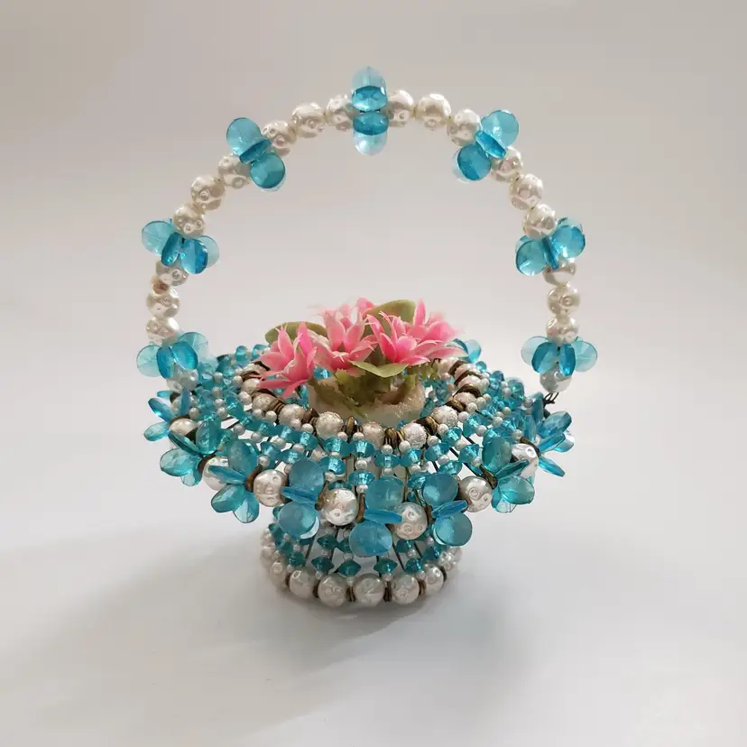 Vintage Safety Pin Basket