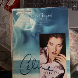 Sheet Music Because You Loved Me Celine Dion 1996 Original Sheet Music Edition