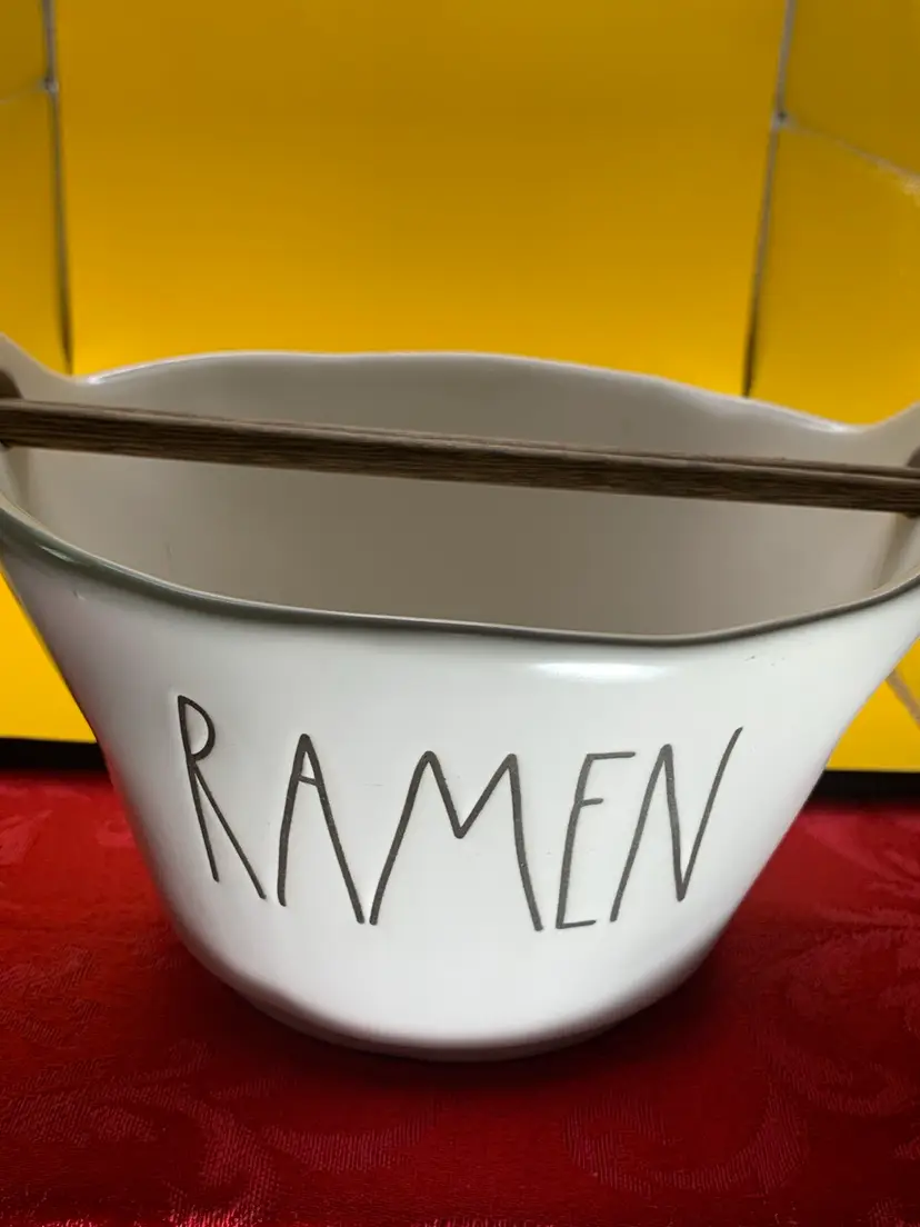 Rae Dunn Ramen Soup Bowl with Chopsticks