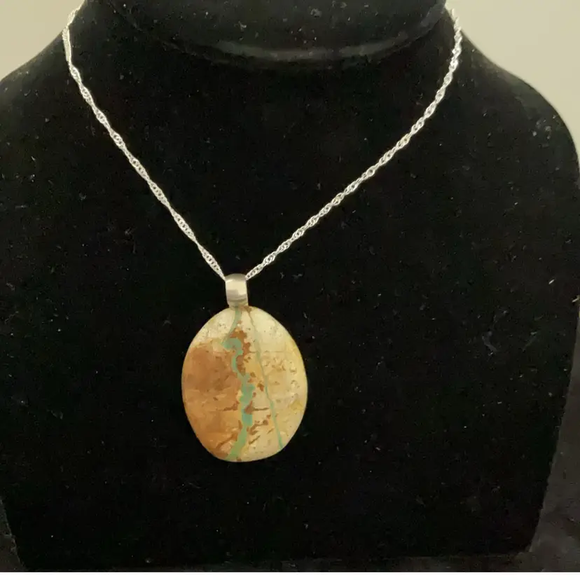 Royston Ribbon Turquoise Pendant Made By Me