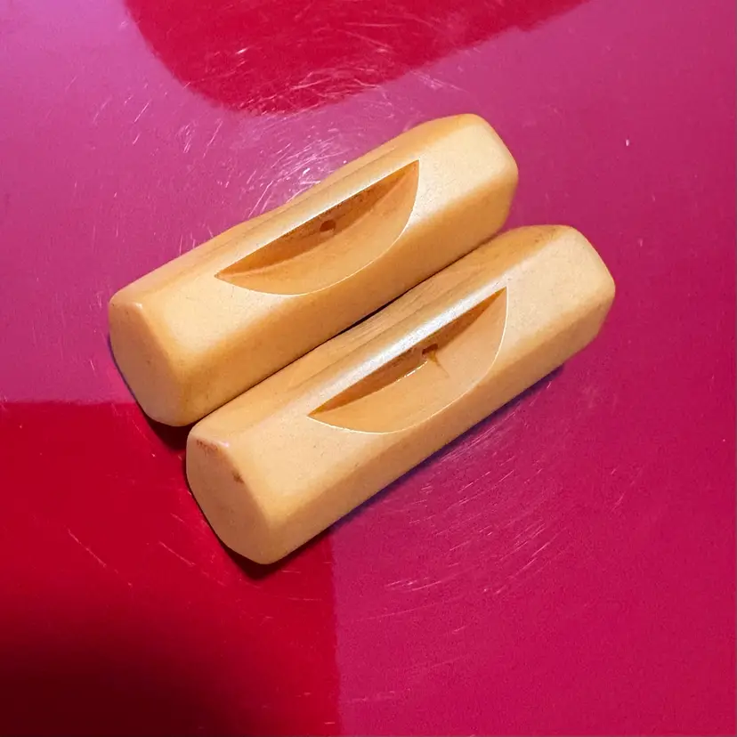 Two Bakelite Hexagonal Toggle Buttons