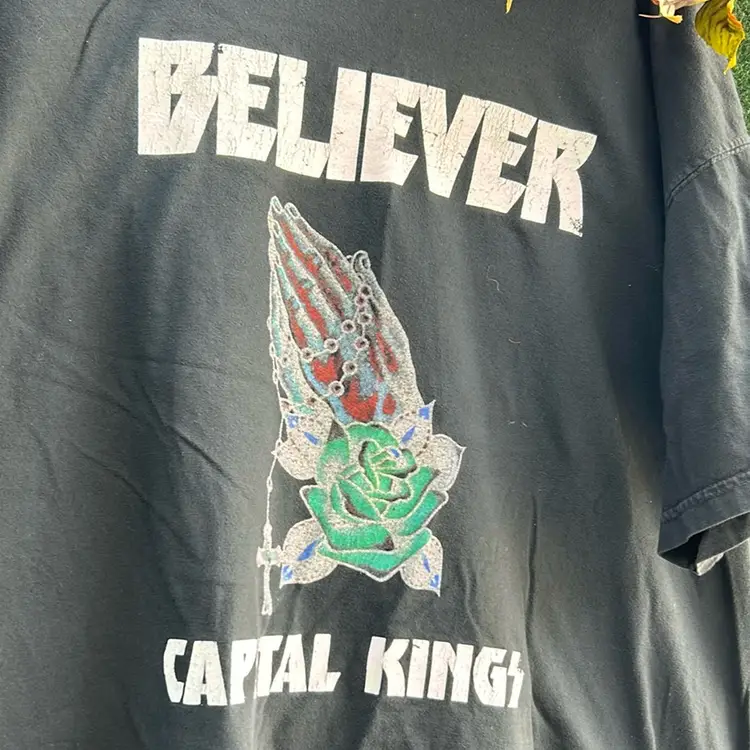 Believer Capital Kings Printed Black T-shirt