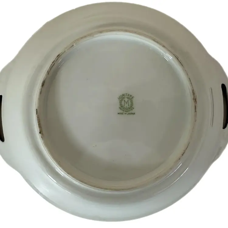 Noritake M Nippon Bowl Serveware Moriage Hand Painted Japan Vintage