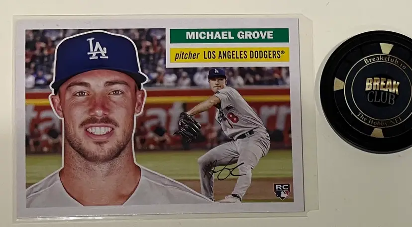 Michael Grove RC Archives Los Angeles Dodgers