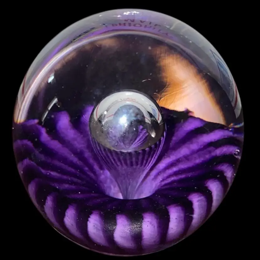 #10- Vintage  Paperweight - Multi-colored