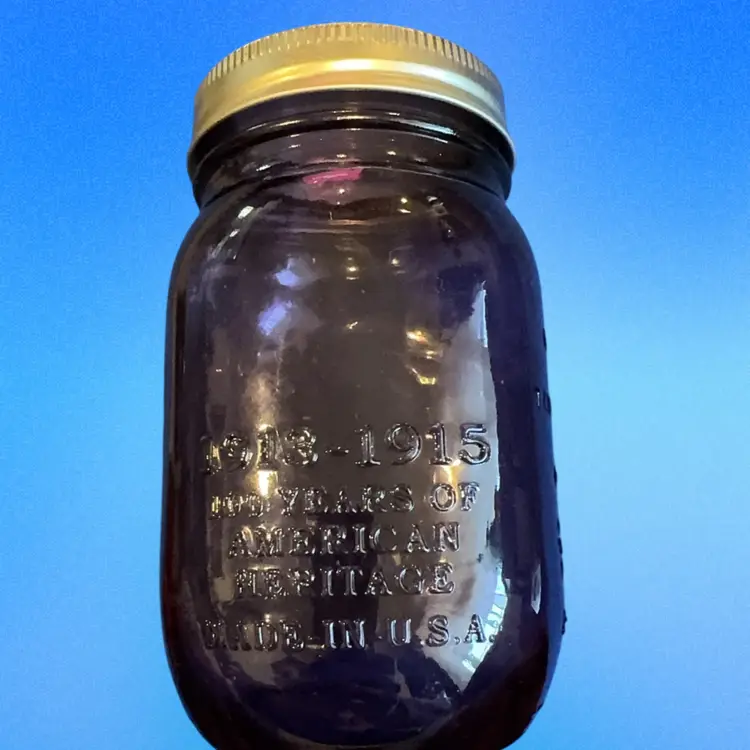 Ball Purple Mason Jar "Improved" American Heritage 100 Yrs Edition
