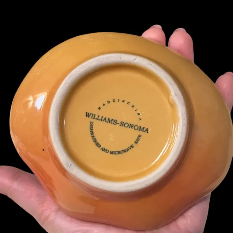 Williams Sonoma Heirloom Tomato/pumpkin Dipping Bowl 5inch