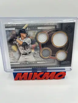 Spencer Torkelson 2023 Topps Museum Collection Primary Pieces Game-used Quad Relic /99 Tigers