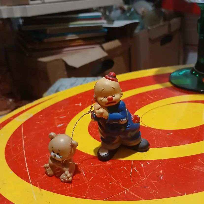 Vintage mini clown Figurine