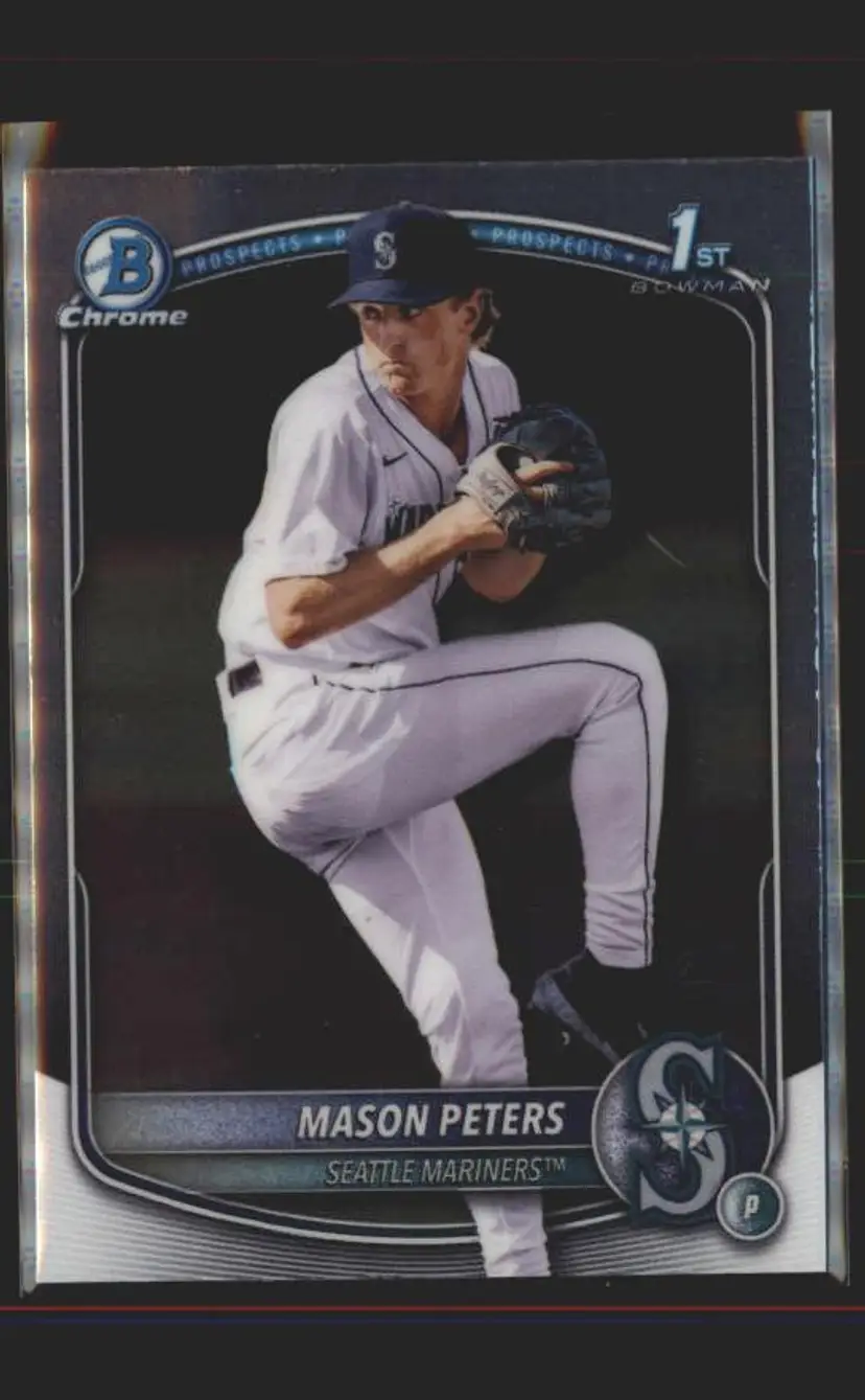 2025 Bowman Draft #BDC-27 Mason Peters Chrome - (137) - Seattle Mariners