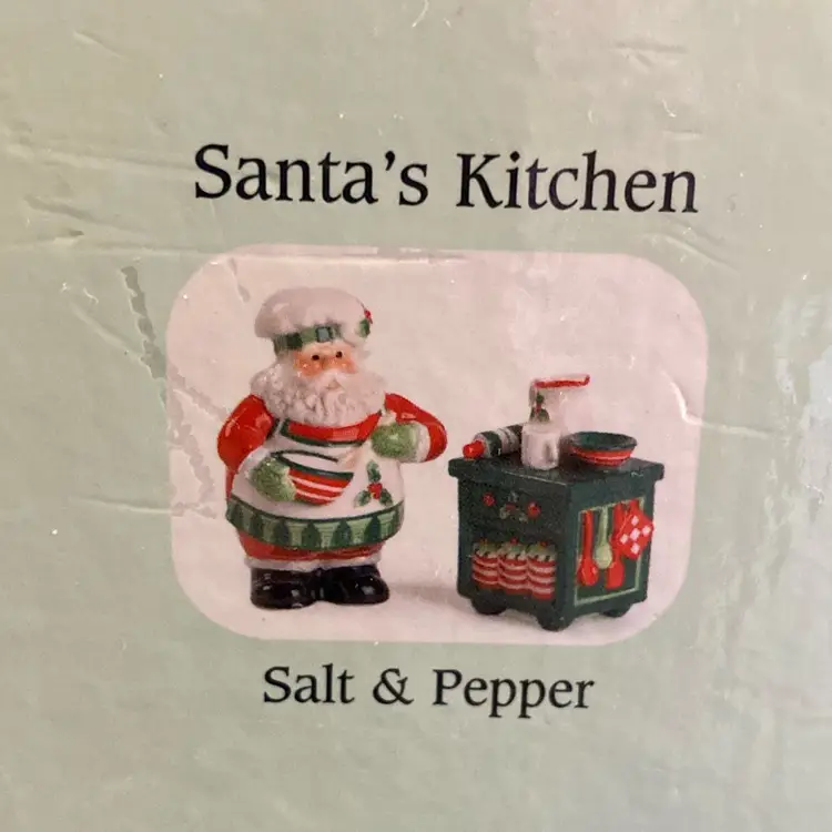 Fits And Floyd Santa’s Kitchen, Salt And Pepper Shakers