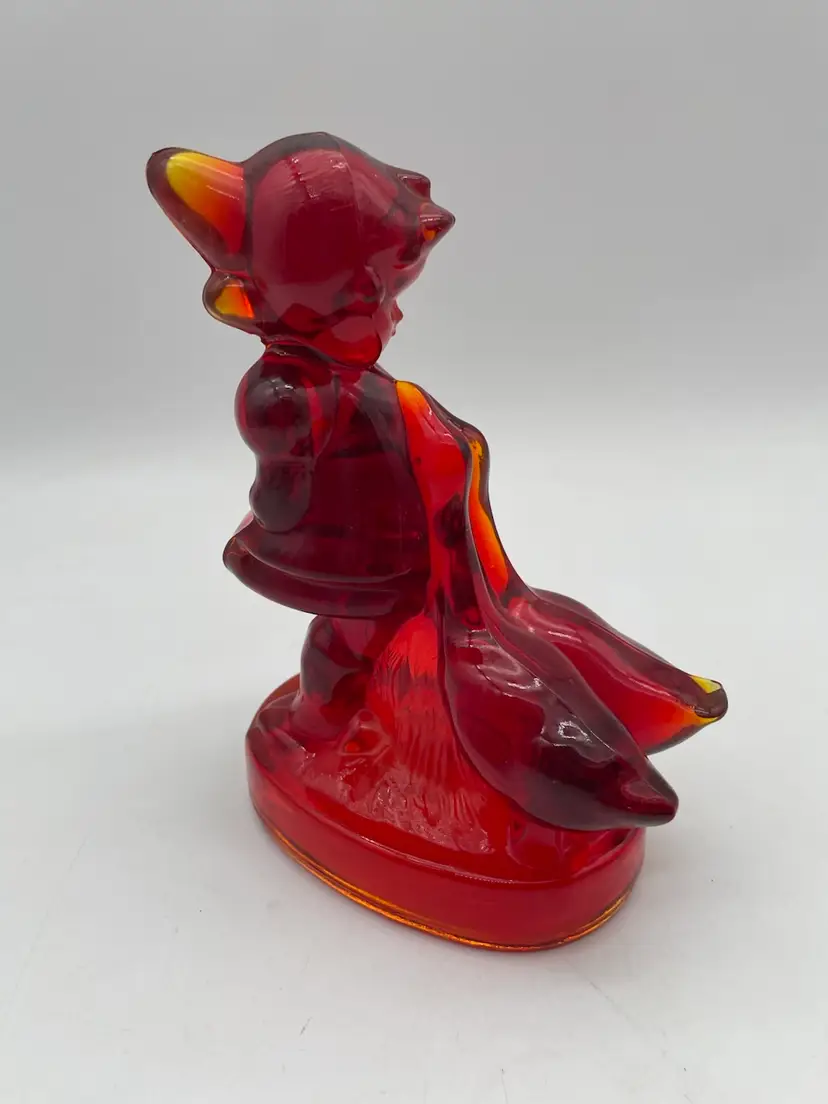 Vintage Amberina LE Smith Goose Girl UV Reactive