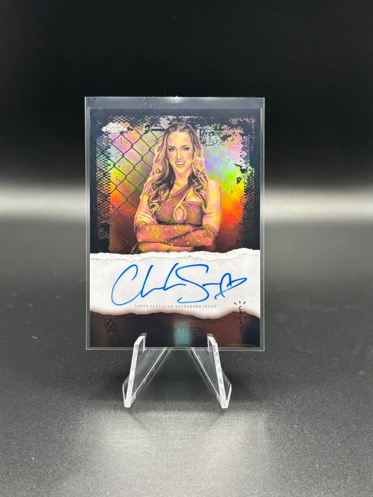 2025 Topps Chrome Cactus Jack WWE Chelsea Green Astro Knights Auto /10