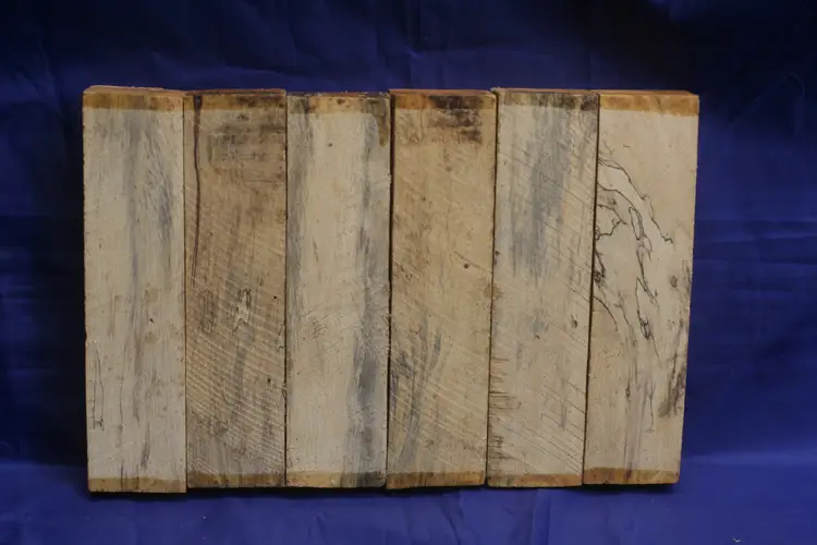 Lot of 12 Knife Handle Blanks 6"X1.5"X1"  Kiln Dried  Tamarind (6) and Padauk (6)