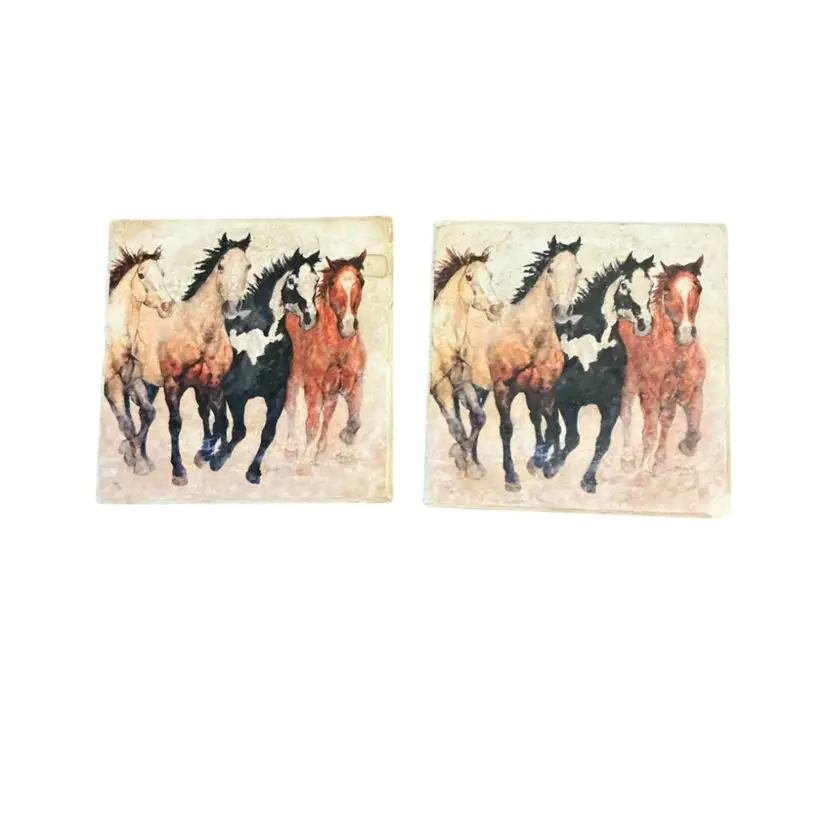 Horse Coasters Dusty Days By Rick Uger
