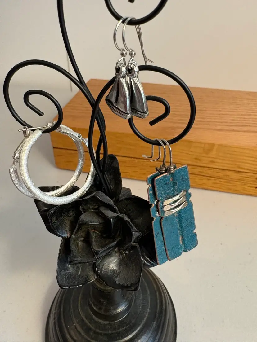 Three Pairs Of Earrings