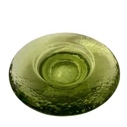 Fire And Light Recycled Glass Green Wine Caddy/ Candle Holder
6-1/4”