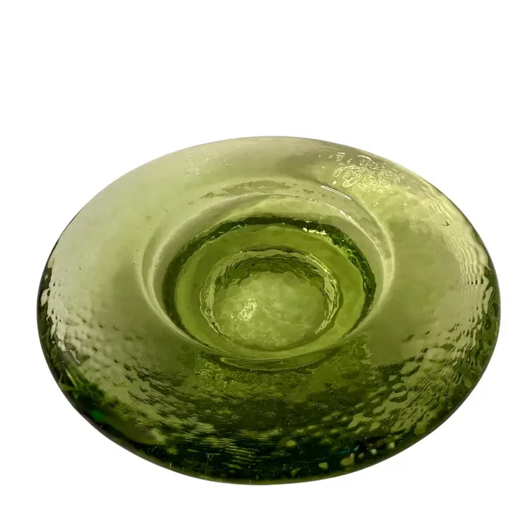 Fire And Light Recycled Glass Green Wine Caddy/ Candle Holder
6-1/4”